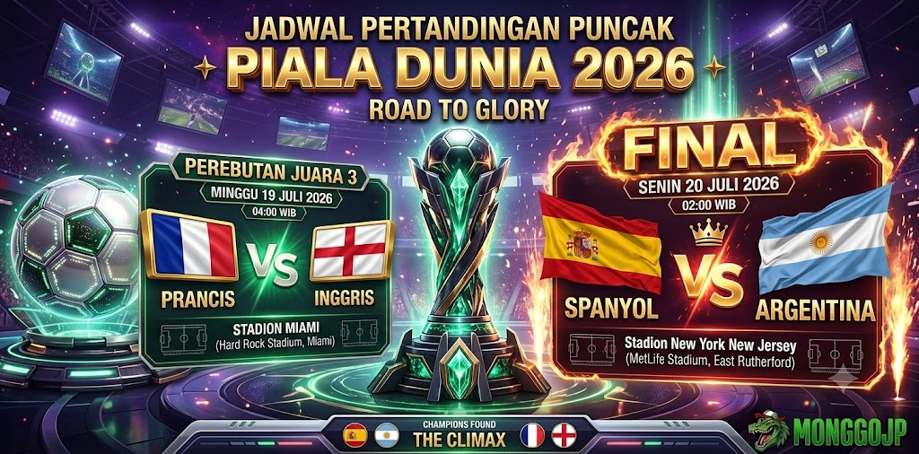 Jadwal Piala Dunia 2026 MONGGOJP